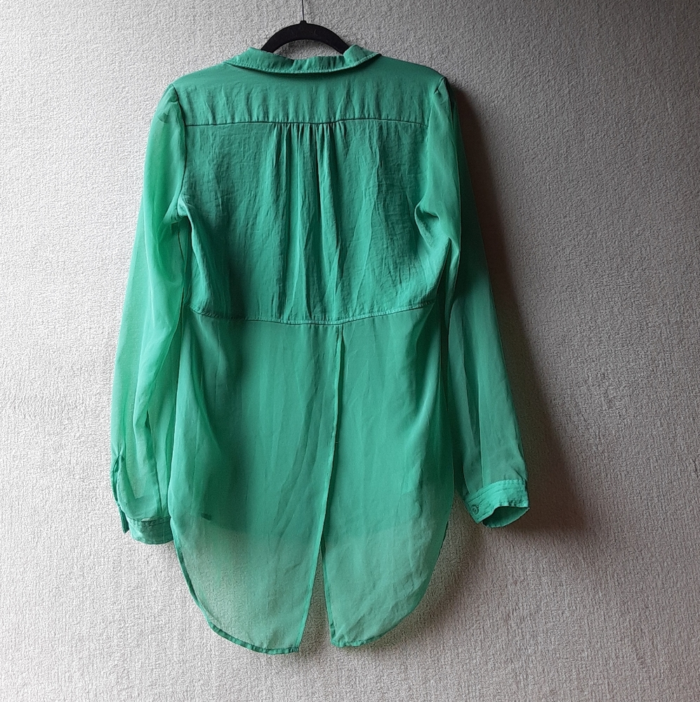 -X-Free People Best Both Worlds Button Down Blouse - Picture 3 of 7